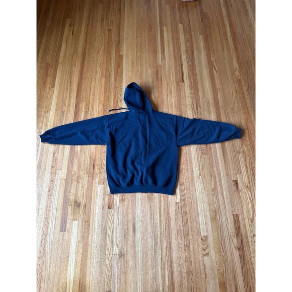 Gildan Heavy Blend Navy Hoodie K102 Design Full Zip L - Picture 6 of 6